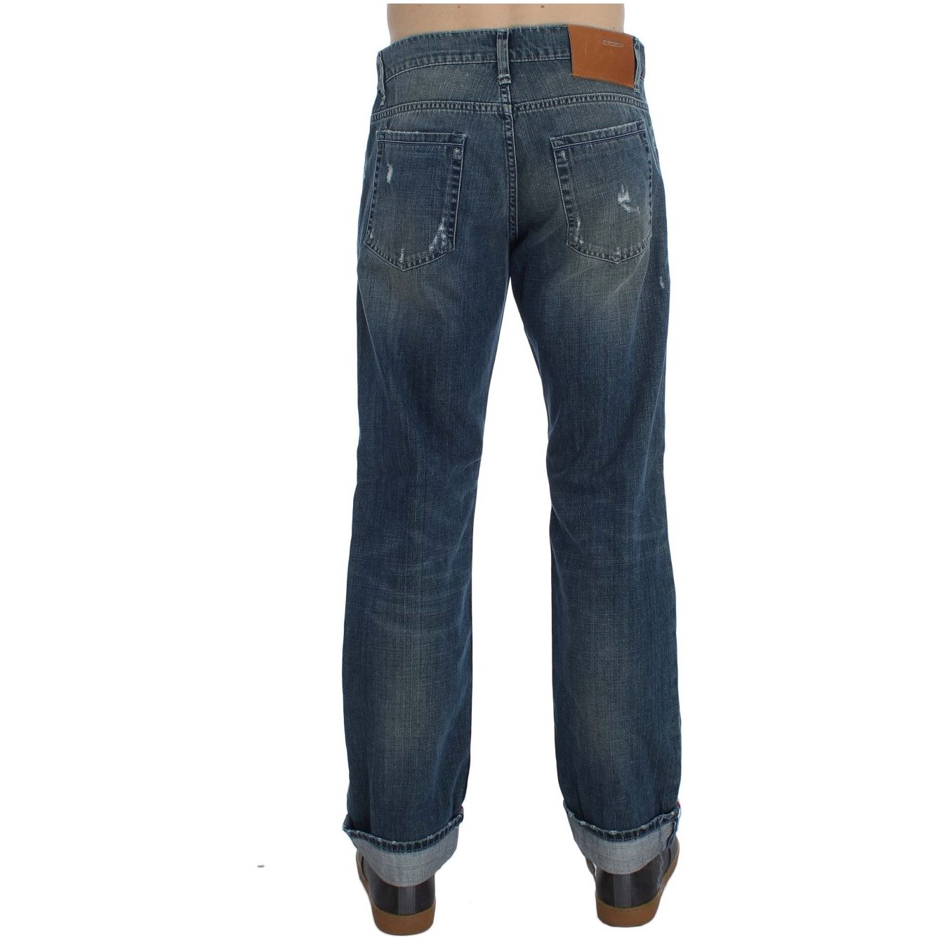 Acht Elegant Regular Fit Blue Wash Denim blue-wash-cotton-denim-regular-fit-jeans