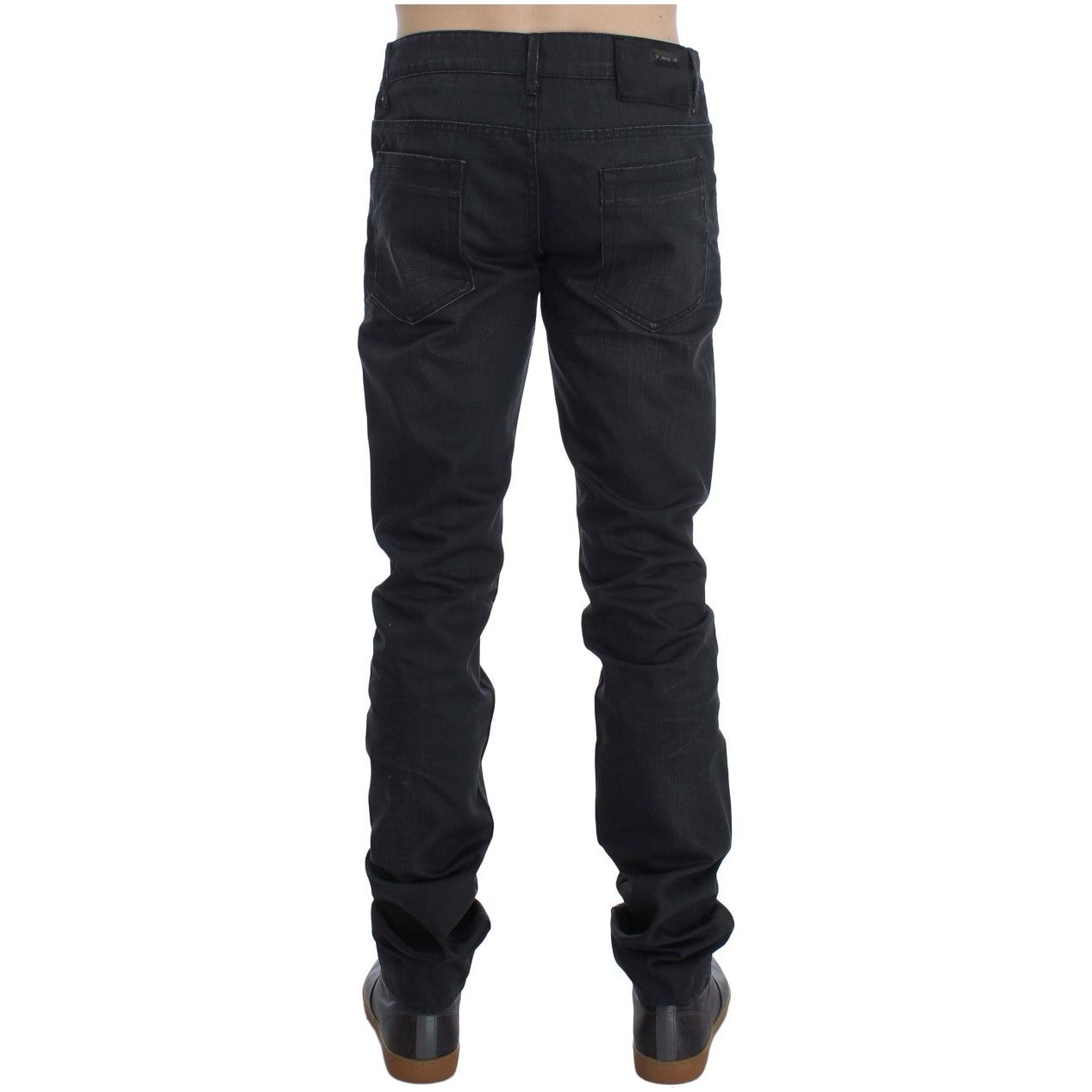 Acht Sleek Gray Slim Fit Italian Mens Jeans gray-cotton-skinny-slim-fit-jeans 298809-gray-cotton-skinny-slim-fit-jeans-2.jpg