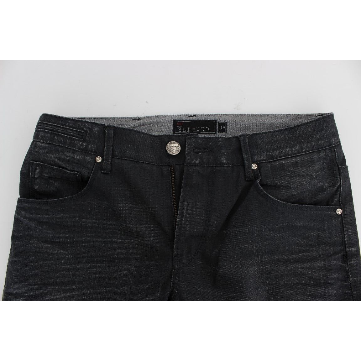 Acht Sleek Gray Slim Fit Italian Mens Jeans gray-cotton-skinny-slim-fit-jeans 298809-gray-cotton-skinny-slim-fit-jeans-4.jpg