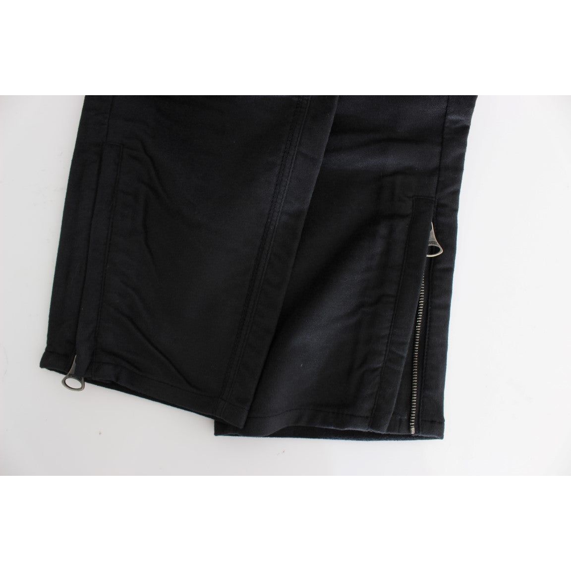 Ermanno Scervino Chic Black Regular Fit Trousers black-cotton-blend-regular-fit-pants Jeans & Pants 330636-black-cotton-blend-regular-fit-pants-9.jpg
