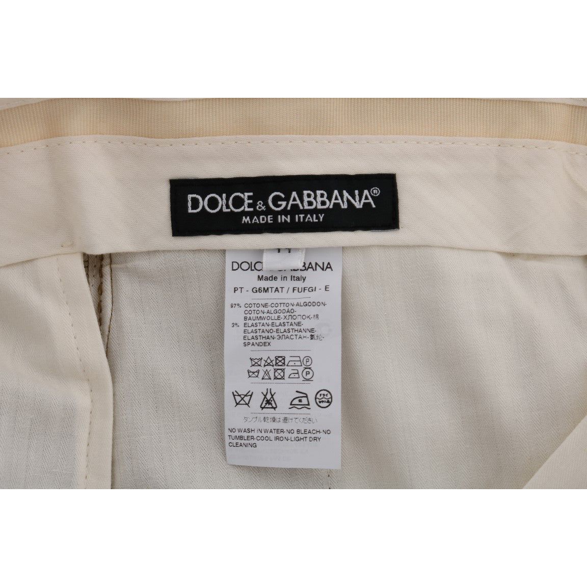 Dolce & Gabbana Elegant Brown Formal Trousers for Men brown-stretch-cotton-pants