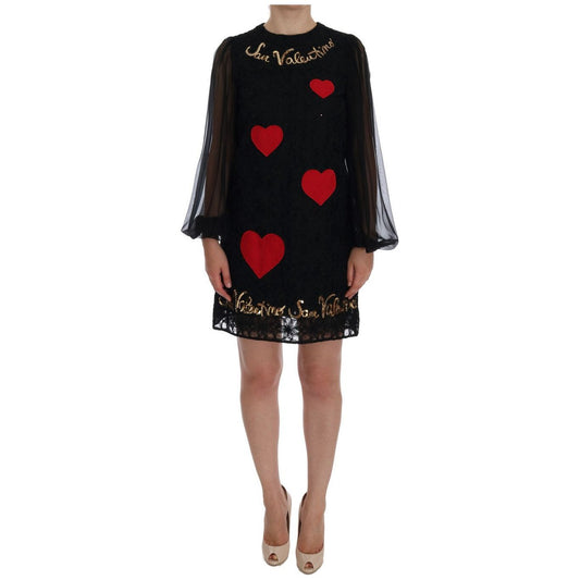 Dolce & Gabbana Black Lace Sequined Shift Dress black-san-valentino-sequined-shift-dress 450883-black-san-valentino-sequined-shift-dress-1_fb14a834-3ee8-4e7d-8934-b4d03c39fabb.jpg
