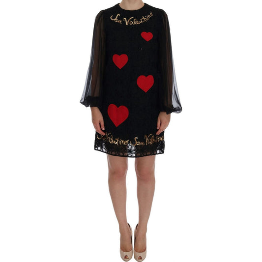 Dolce & Gabbana Black Lace Sequined Shift Dress black-san-valentino-sequined-shift-dress 450883-black-san-valentino-sequined-shift-dress_8b89678b-c19d-4725-9ed8-3e70ebd0e467.jpg