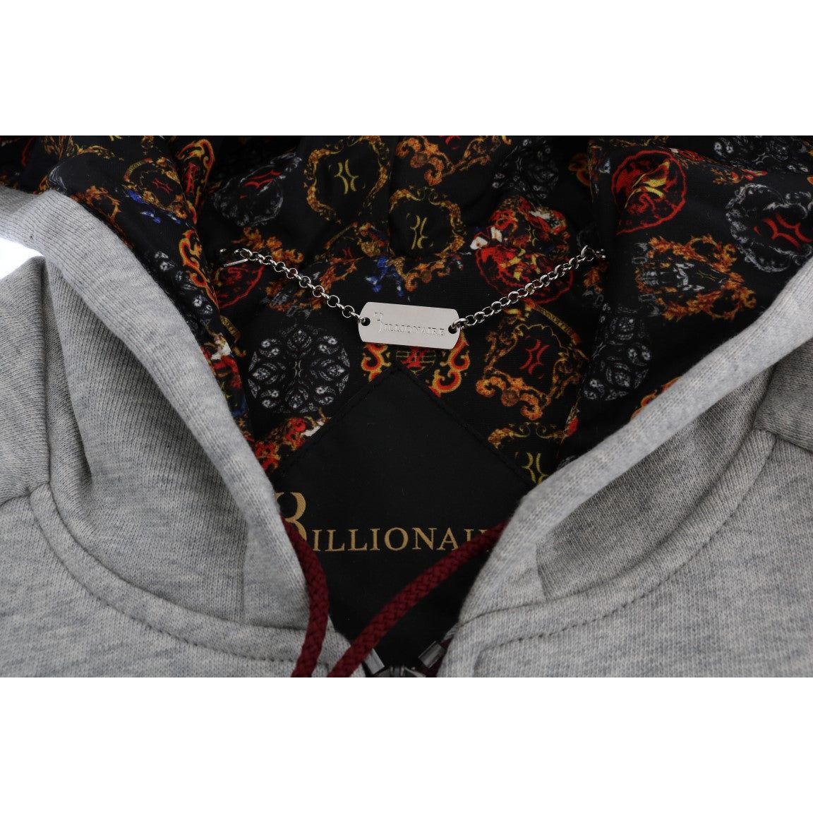 Billionaire Italian Couture Elegant Gray Cotton Sweatsuit Ensemble gray-cotton-hooded-sweatsuit-1