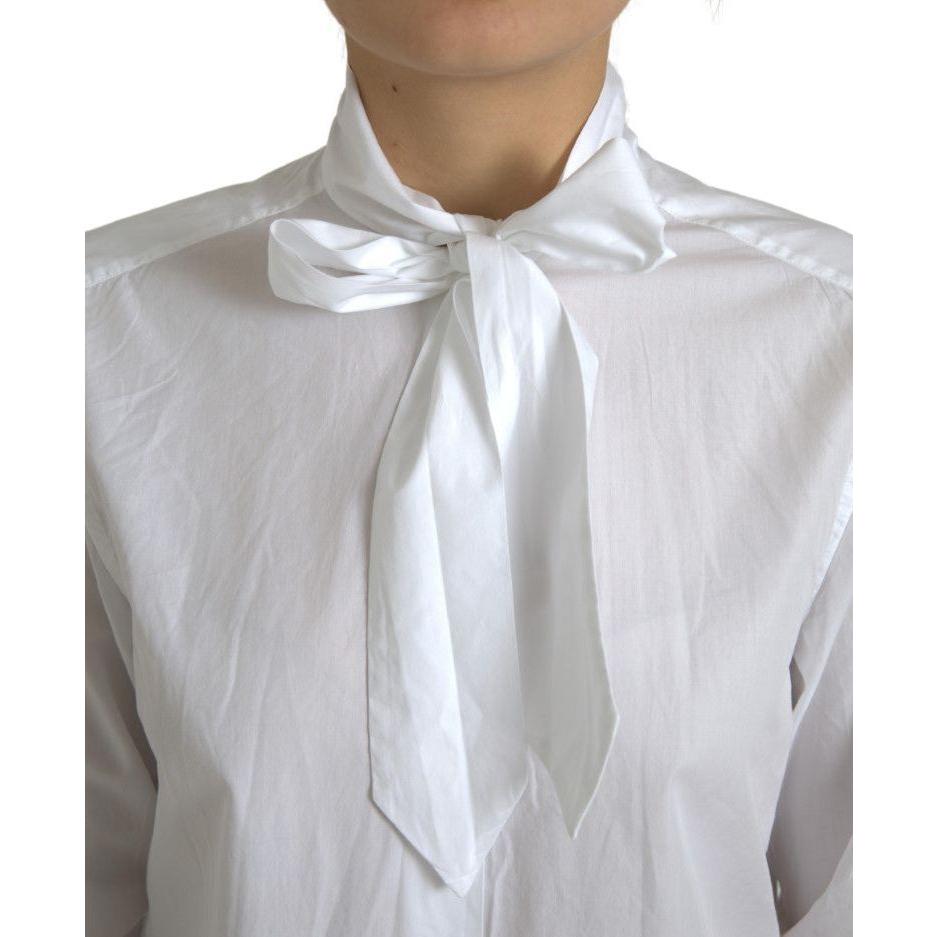 Dolce & GabbanaElegant White Cotton Long Sleeve ShirtMcRichard Designer Brands£249.00