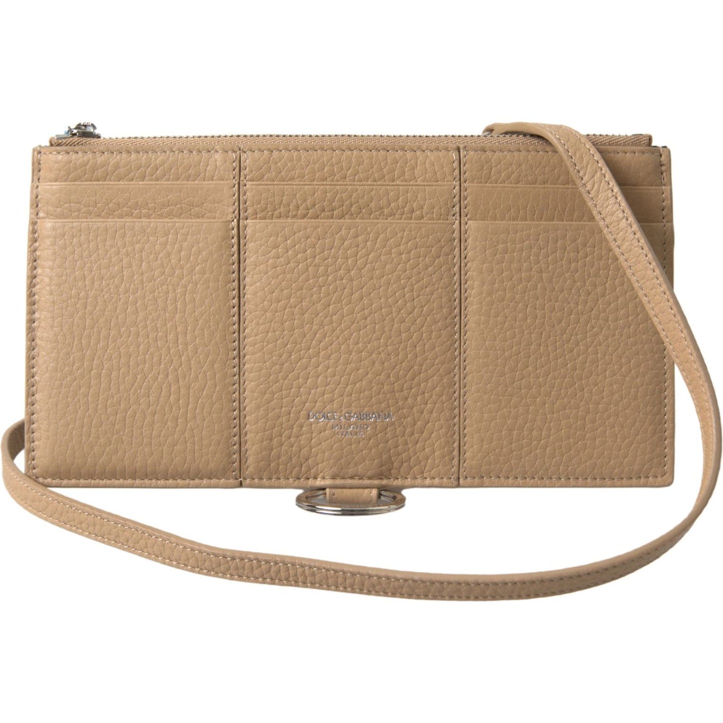 Dolce & Gabbana Elegant Beige Leather Wallet with Detachable Strap beige-leather-shoulder-cardholder-shoulder-strap-wallet 465A4536-Large-55f3733e-6d9_51444056-0c5b-47c0-80a2-947bb5870299.jpg