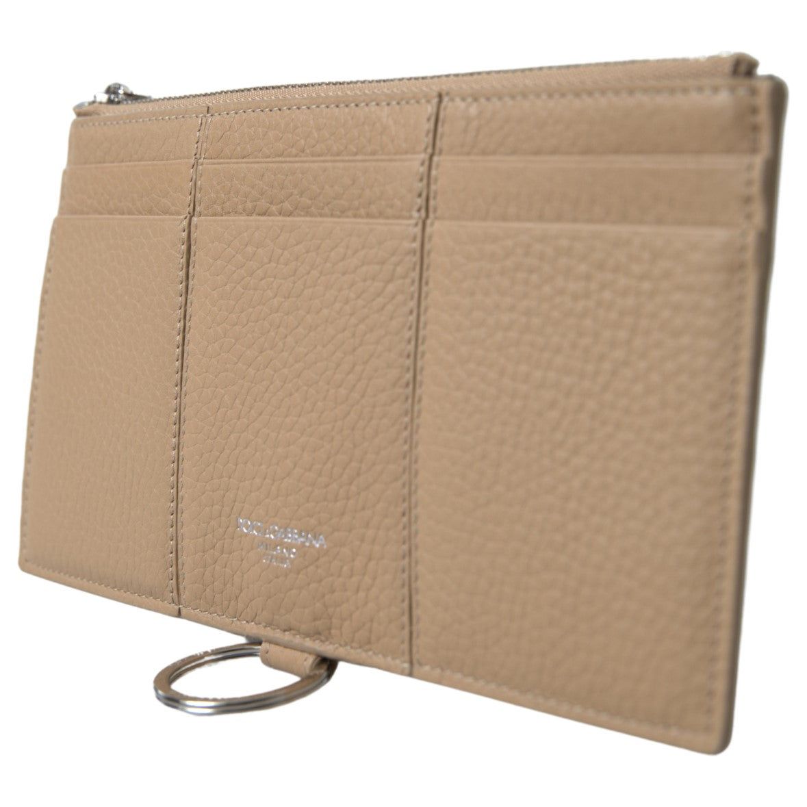 Dolce & Gabbana Elegant Beige Leather Wallet with Detachable Strap beige-leather-shoulder-cardholder-shoulder-strap-wallet 465A4541-Large-1c262dcf-2e2.jpg