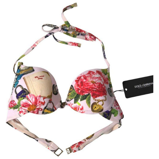 Dolce & Gabbana Chic Floral Bikini Top Elegance pink-floral-halter-beachwear-swimwear-bikini-top 465A5416-Medium-04734be9-751.jpg