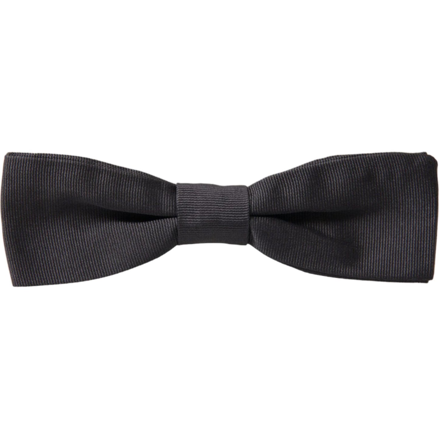 Elegant Silk Dark Gray Bow Tie Dolce & Gabbana