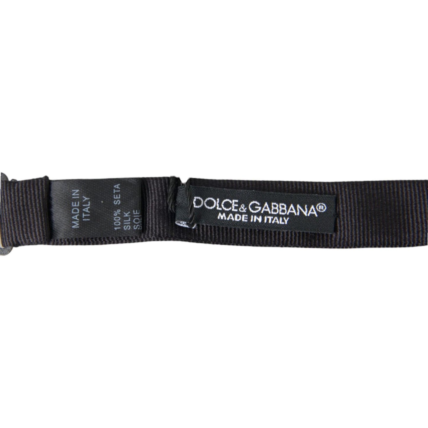 Elegant Silk Black Bow Tie for Sophisticated Style Dolce & Gabbana