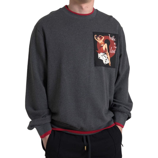 Dolce & Gabbana Elegant Gray Crewneck Pullover Sweater gray-cotton-crew-neck-men-pullover-sweater 465A7269-Medium-2921ff2b-8cb.jpg