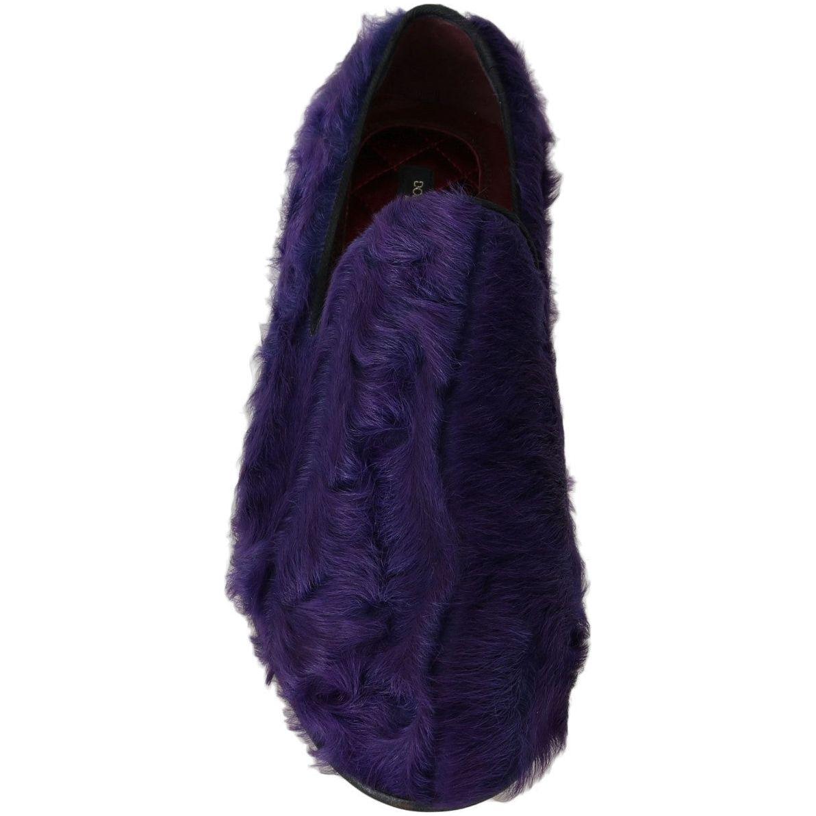 Dolce & Gabbana Plush Purple Sheep Fur Loafers purple-sheep-fur-leather-loafers 466240-purple-sheep-fur-leather-loafers-3.jpg