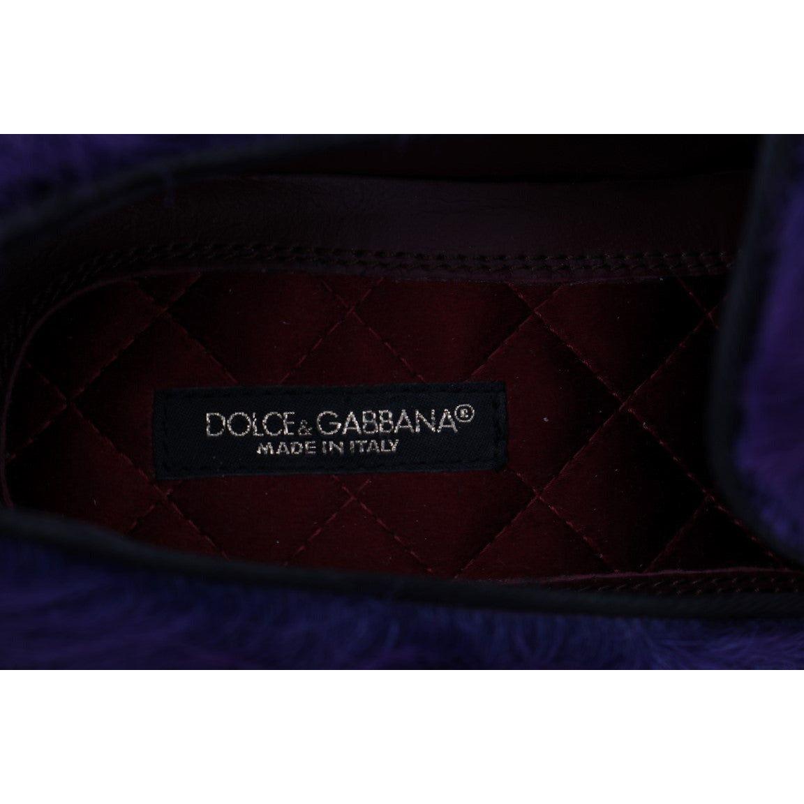 Dolce & Gabbana Plush Purple Sheep Fur Loafers purple-sheep-fur-leather-loafers 466240-purple-sheep-fur-leather-loafers-5.jpg