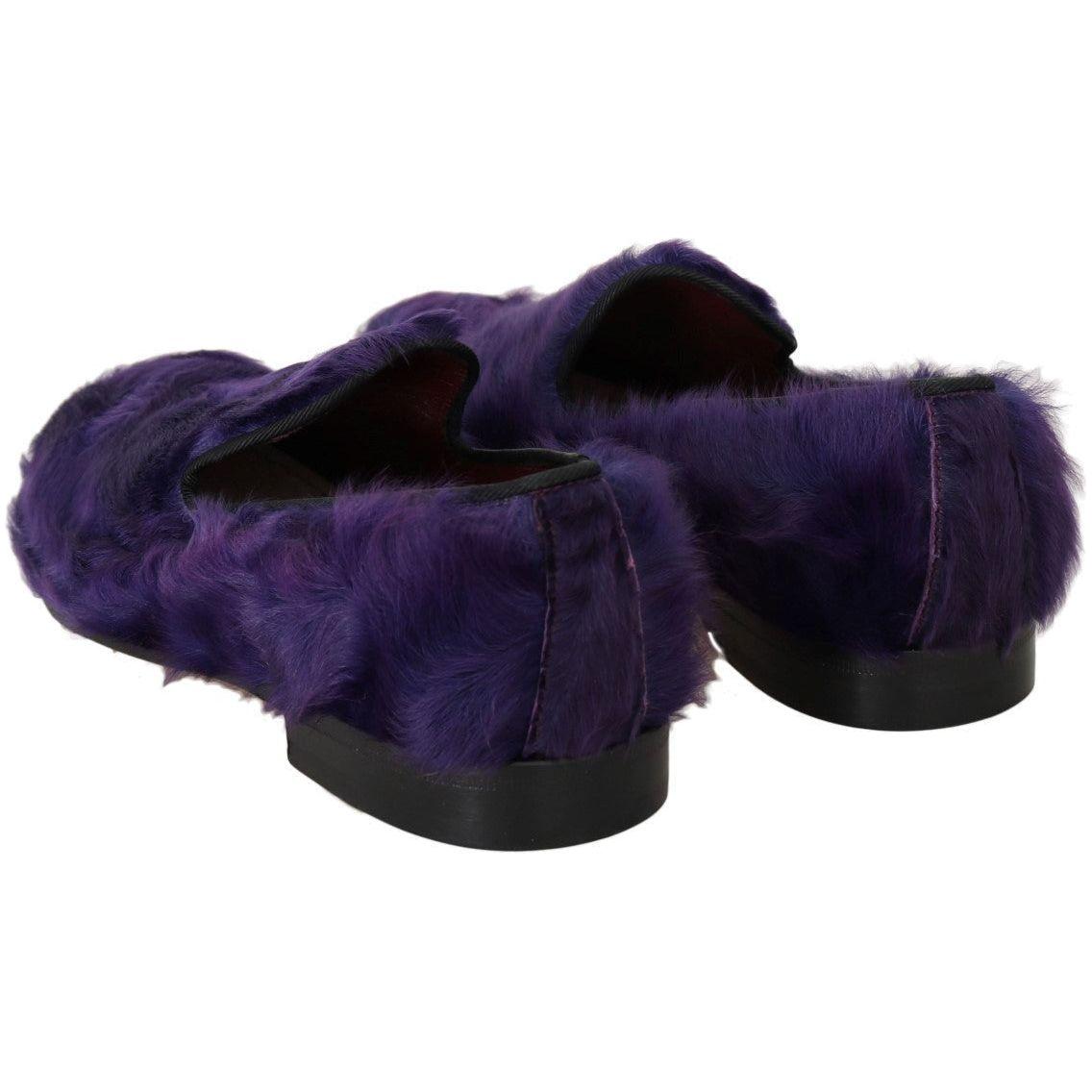 Dolce & Gabbana Plush Purple Sheep Fur Loafers purple-sheep-fur-leather-loafers 466240-purple-sheep-fur-leather-loafers-8.jpg