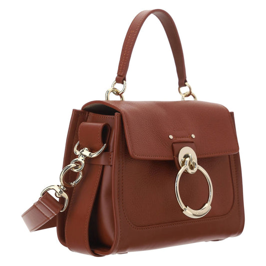 Chloé Brown Calf Leather Tess Handbag brown-calf-leather-tess-handbag