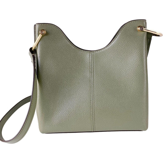 Michael Kors Joan Large Perforated Suede Leather Slouchy Messenger Handbag (Army Green) joan-large-perforated-suede-leather-slouchy-messenger-handbag-army-green Messenger Bag