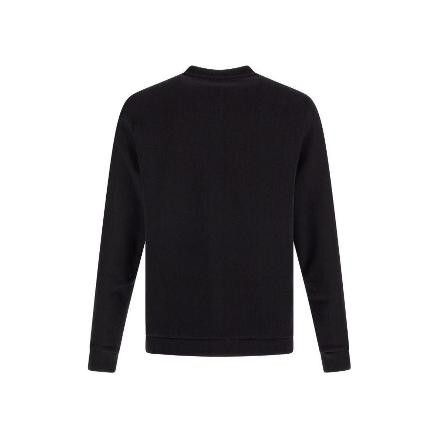 Hugo Boss Elegant Black Cotton Round Neck Sweatshirt black-cotton-logo-details-sweatshirt