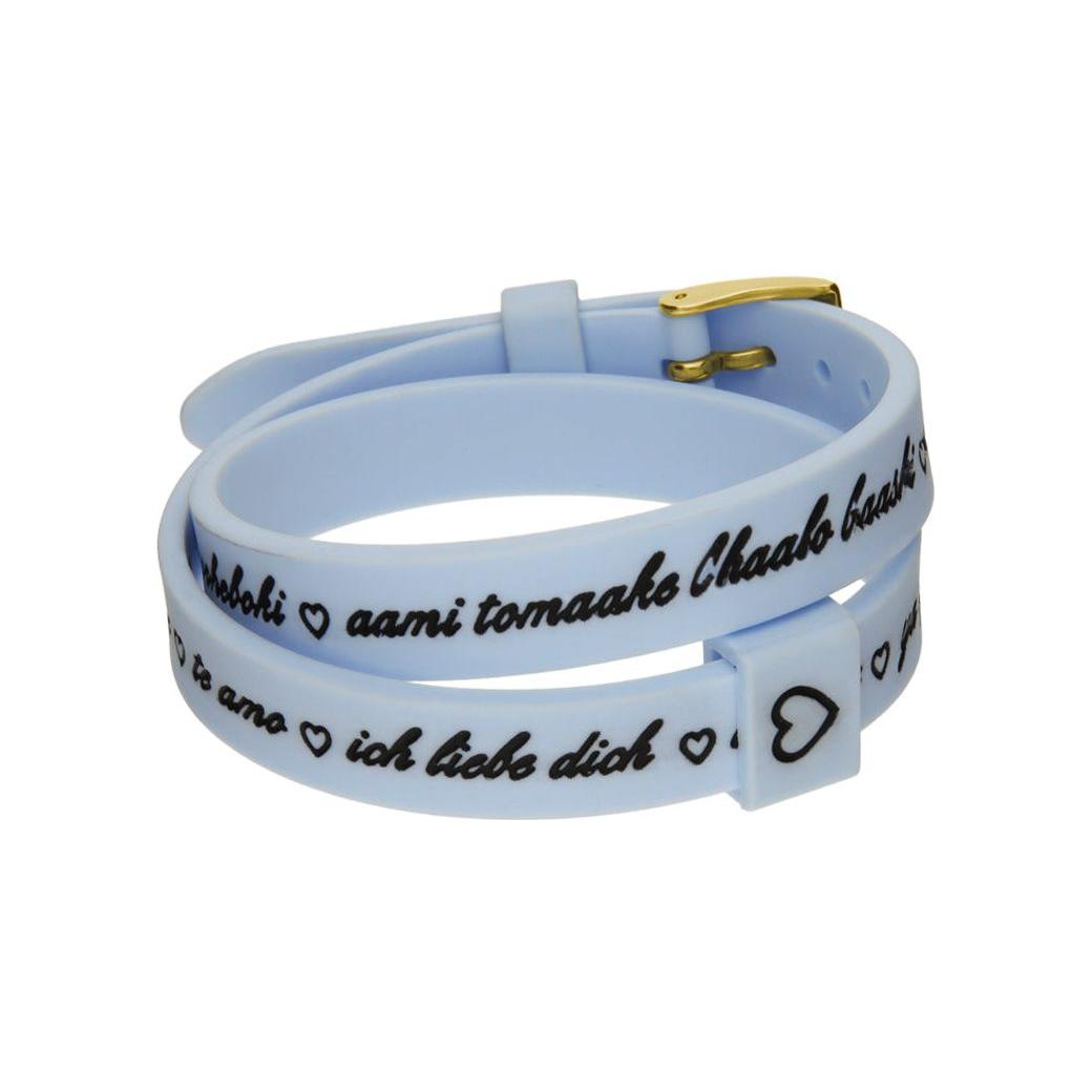 Il MEZZOMETRO Mod. I LOVE YOU GOLD - Bracciale in silicone/silicone bracelet Bracelet