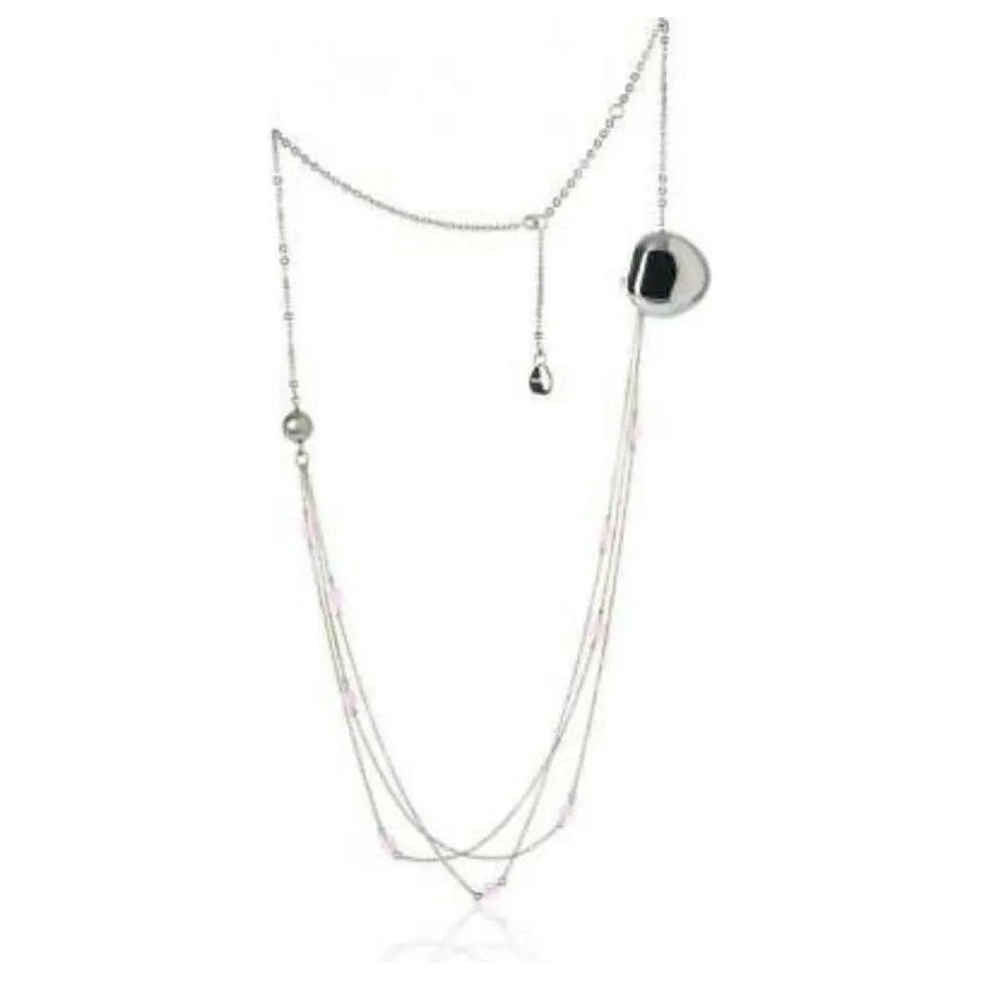 BREIL JEWELS BLOOM Collection Mod. CUORE - Agata / Pink Agathe 35cm DESIGNER FASHION JEWELLERY
