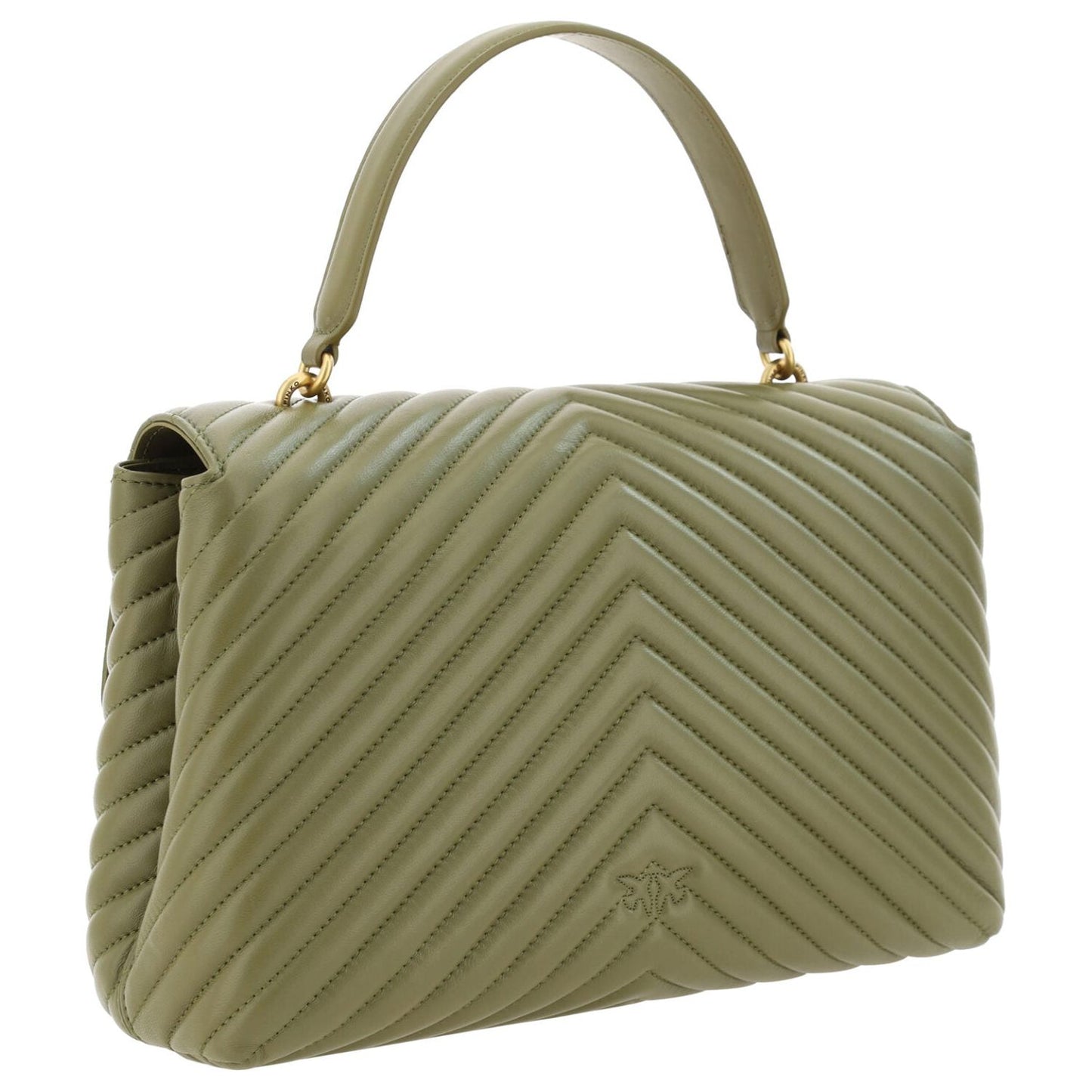 PINKO Emerald Elegance Calf Leather Handbag green-calf-leather-love-lady-handbag CDDE9437-BC91-4055-90F1-A9FDFF32D4F0-scaled-ddde7fff-049.jpg