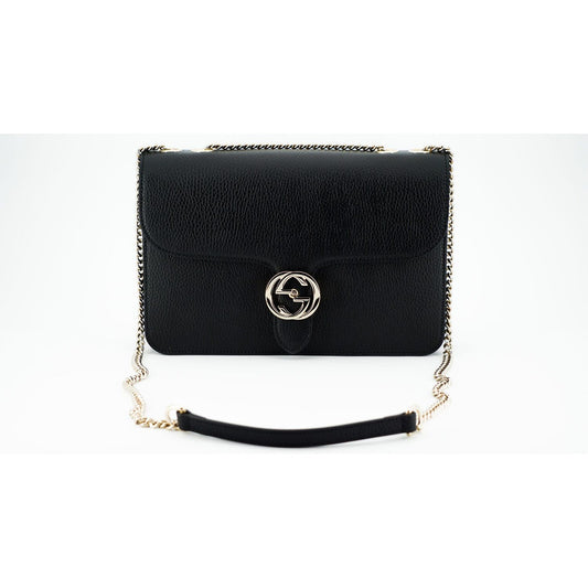 Gucci Black Calf Leather Dollar Shoulder Bag black-calf-leather-dollar-shoulder-bag-2