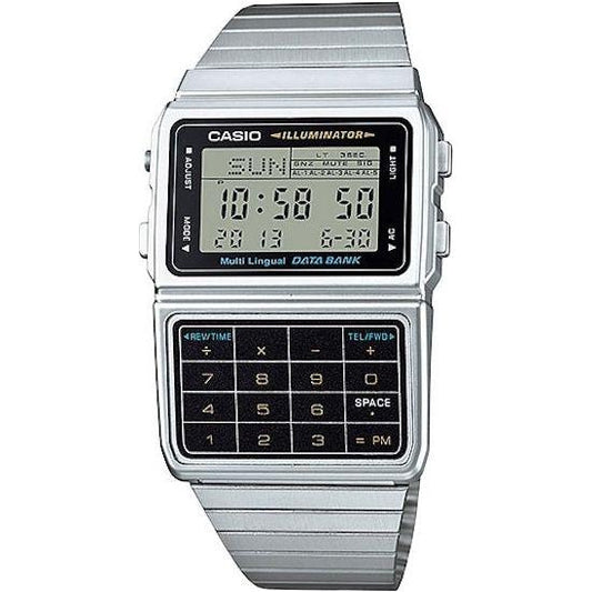 CASIO Mod. DATABANK CALCULATOR STEEL - Matt case WATCHES CASIO