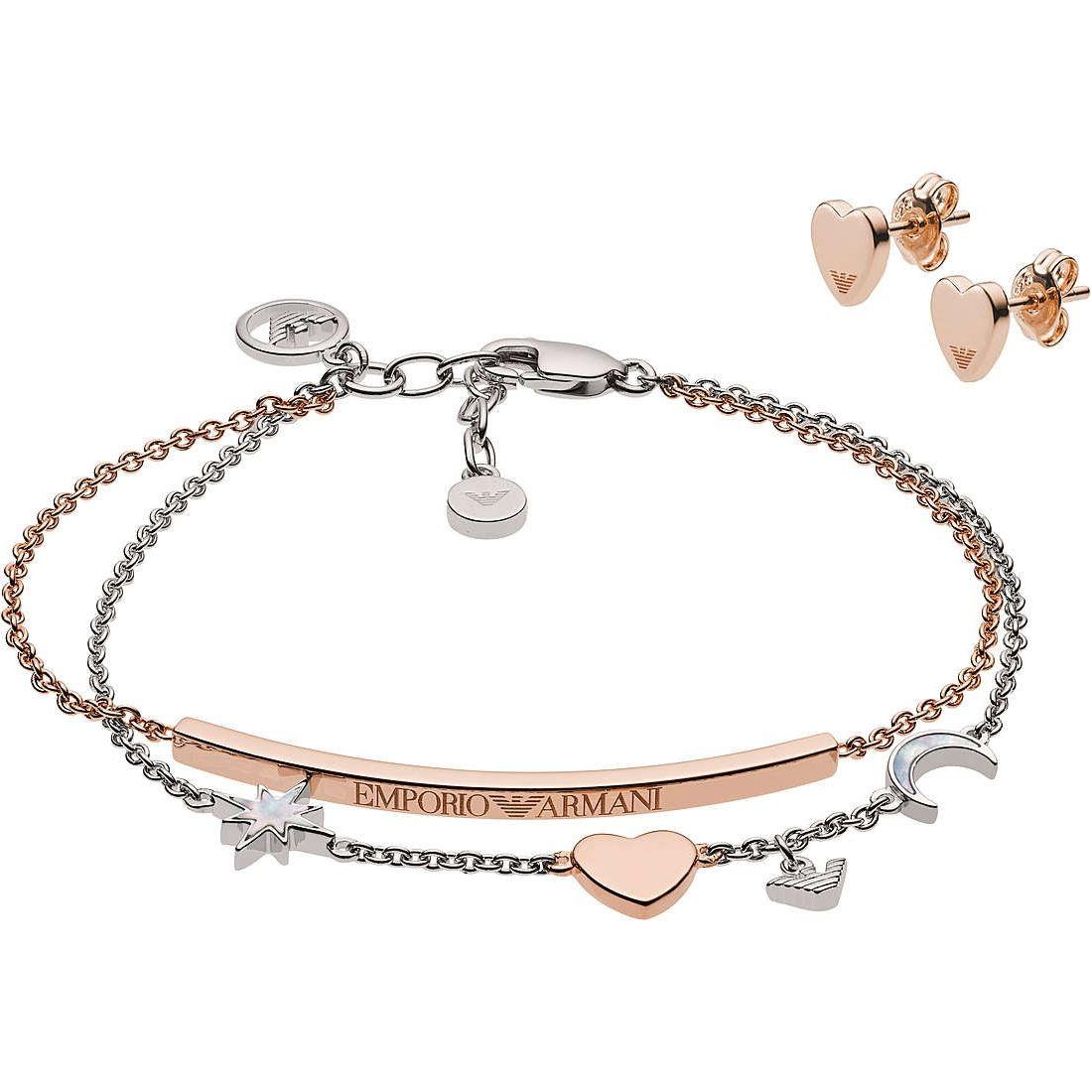 EMPORIO ARMANI JEWELS Mod. SENTIMENTAL Special Pack + Earring Bracelet