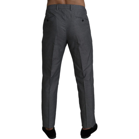 Dolce & Gabbana Elegant Gray Slim Fit Dress Trousers gray-formal-dress-trouser-slim-fit-pants