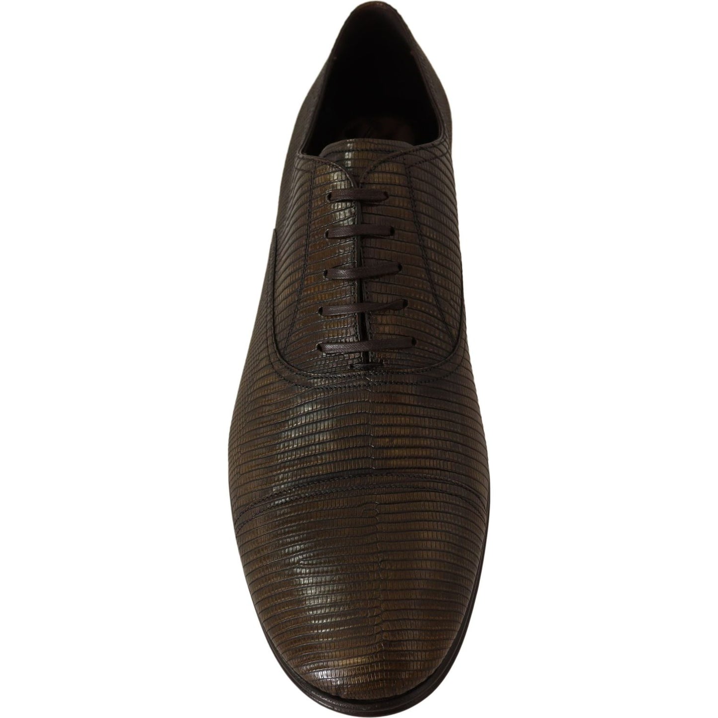 Dolce & Gabbana Elegant Shiny Leather Oxford Shoes brown-lizard-leather-dress-oxford-shoes Dress Shoes IMG_0051-scaled-fdf79c6d-258.jpg