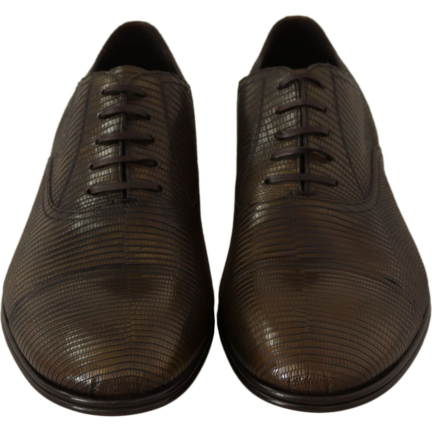 Dolce & Gabbana Elegant Shiny Leather Oxford Shoes brown-lizard-leather-dress-oxford-shoes Dress Shoes IMG_0052-scaled-27524518-103.jpg