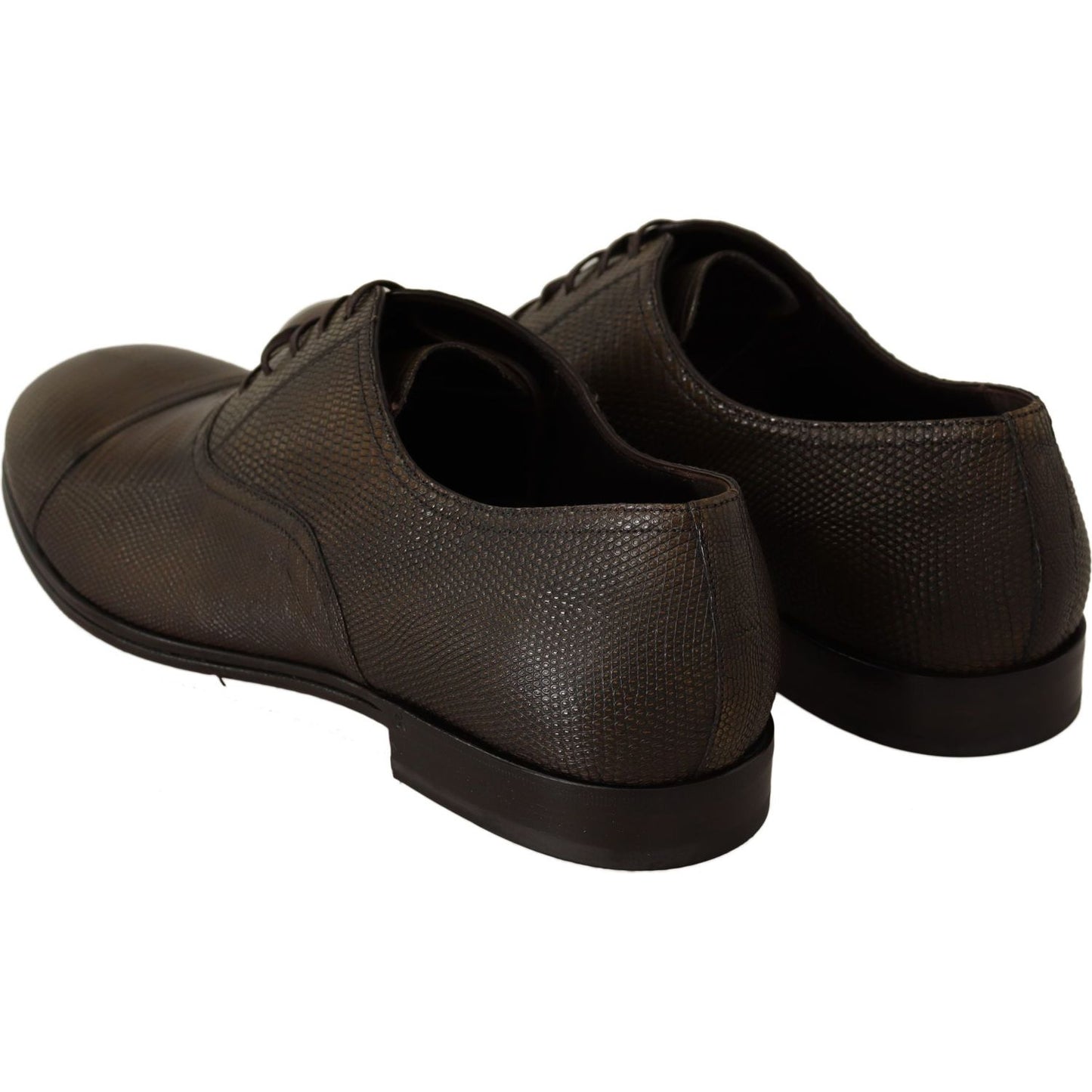 Dolce & Gabbana Elegant Shiny Leather Oxford Shoes brown-lizard-leather-dress-oxford-shoes Dress Shoes IMG_0054-scaled-7566cba6-c40.jpg