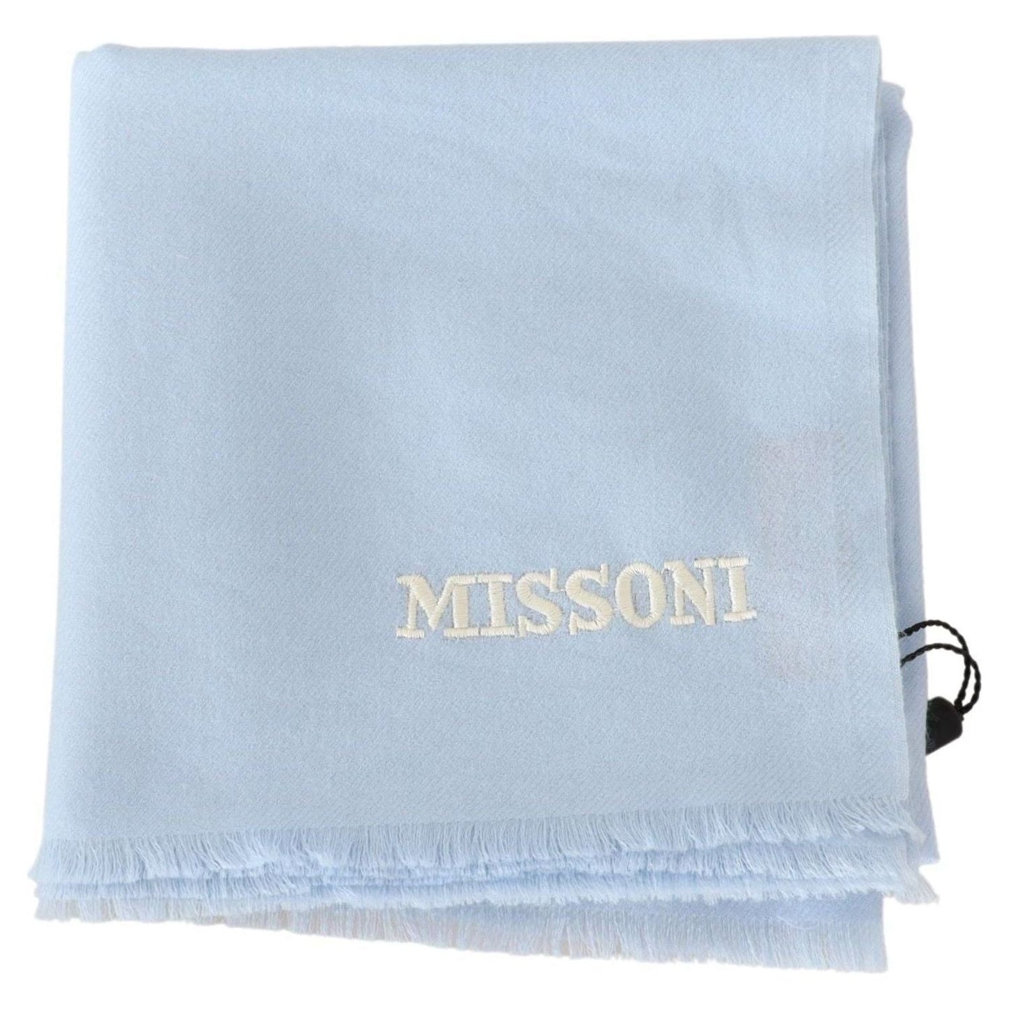 Luxurious Cashmere Scarf with Logo Embroidery Missoni