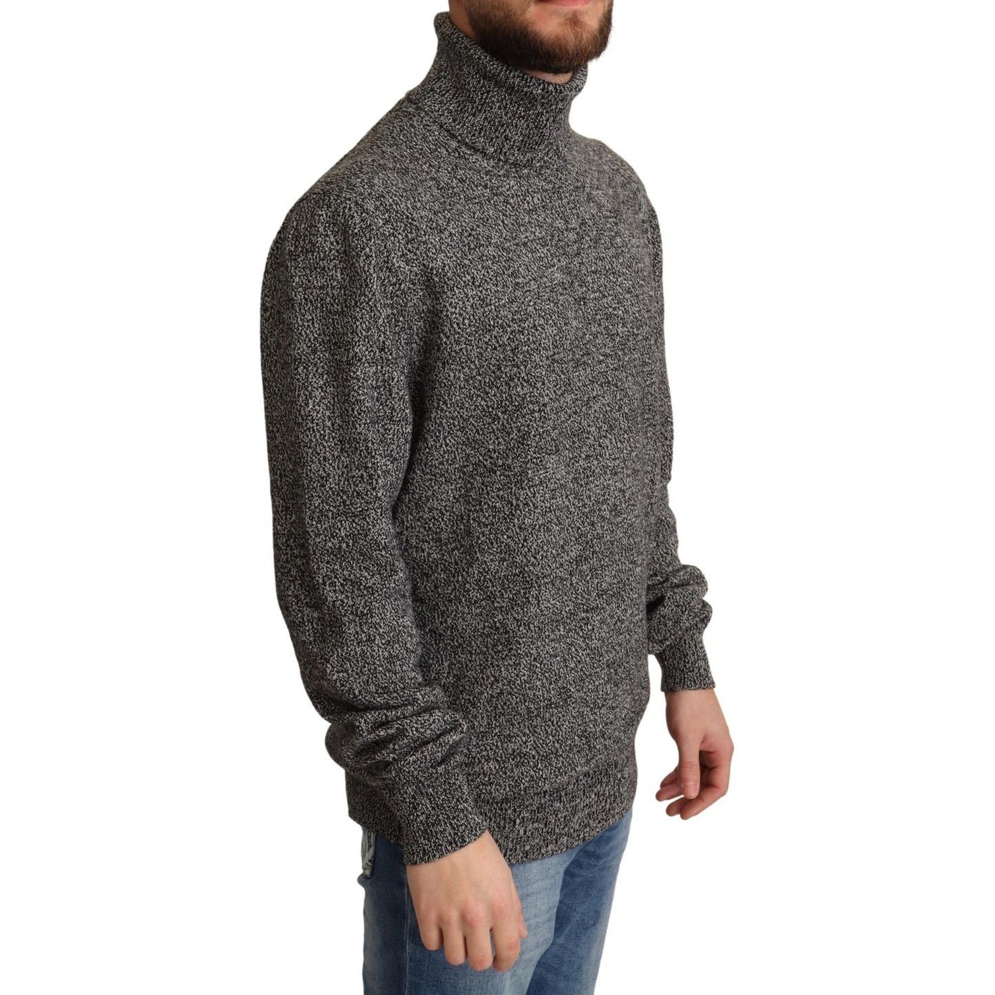 Dolce & Gabbana Gray Turtle Neck Cashmere Pullover Sweater gray-turtle-neck-cashmere-pullover-sweater MAN SWEATERS IMG_0169-scaled-a9c17f00-351.jpg