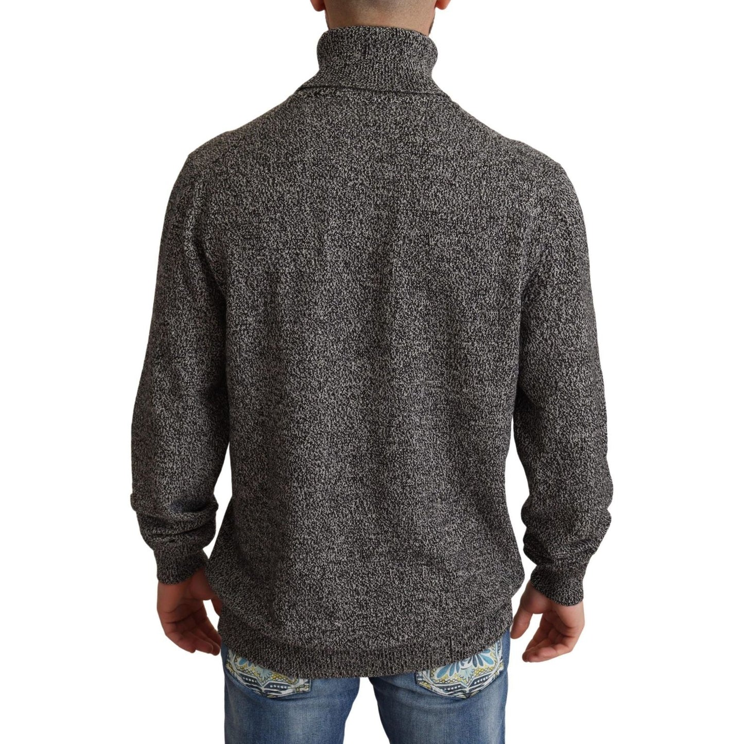 Dolce & Gabbana Gray Turtle Neck Cashmere Pullover Sweater gray-turtle-neck-cashmere-pullover-sweater MAN SWEATERS IMG_0170-scaled-4e960f24-88e.jpg