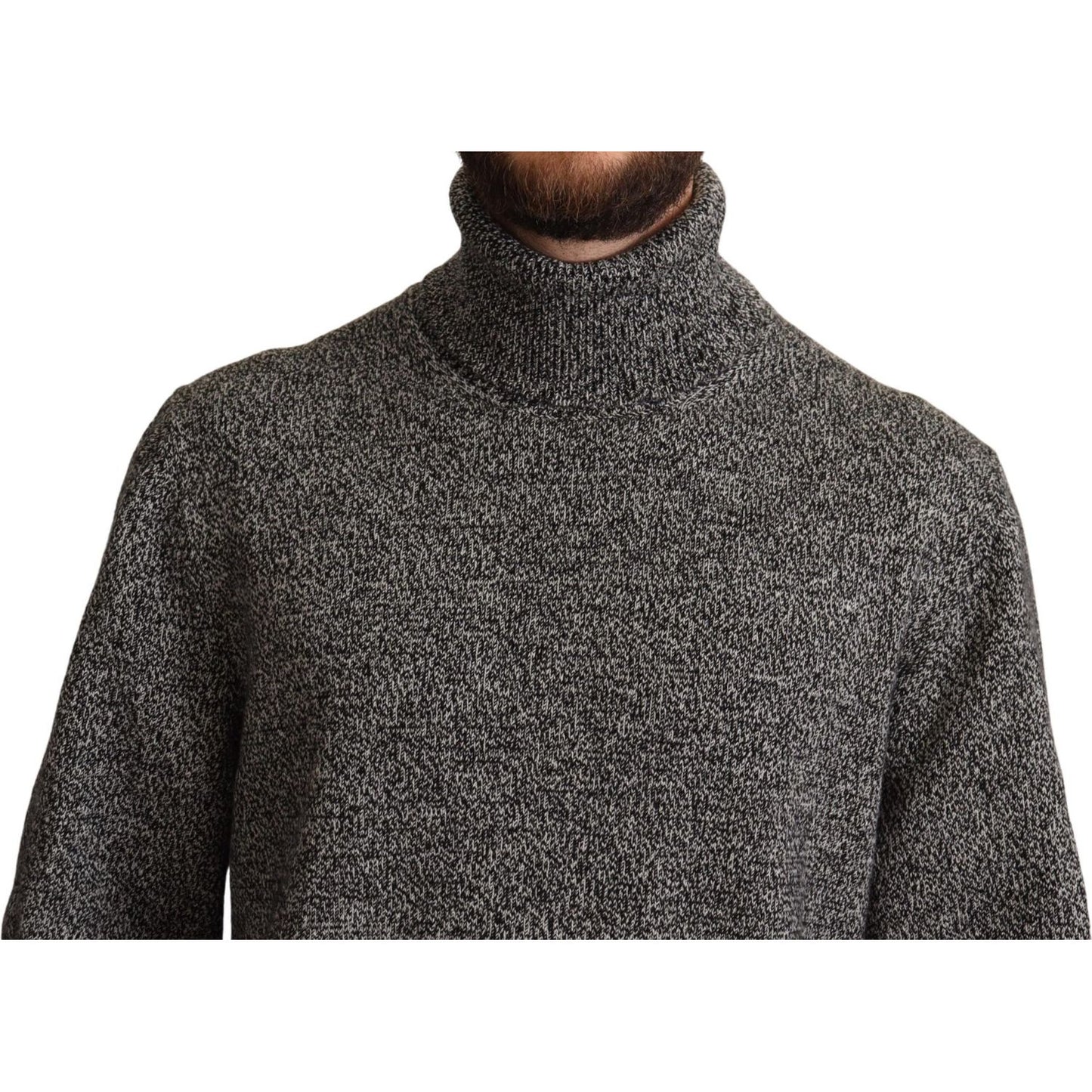 Dolce & Gabbana Gray Turtle Neck Cashmere Pullover Sweater gray-turtle-neck-cashmere-pullover-sweater MAN SWEATERS IMG_0171-scaled-1010f324-c51.jpg