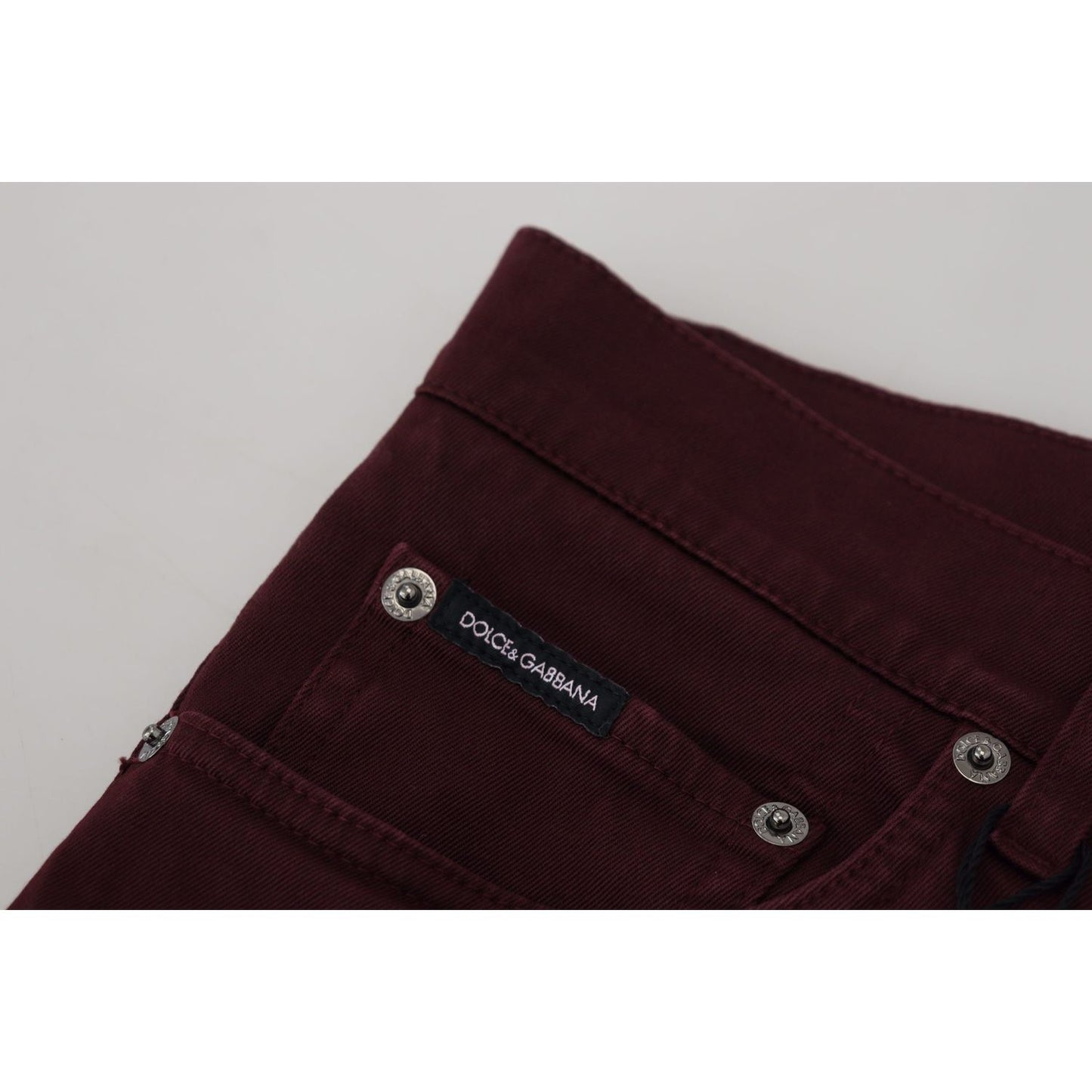 Dolce & GabbanaSlim Fit Bordeaux Jeans - Italian LuxuryMcRichard Designer Brands£359.00