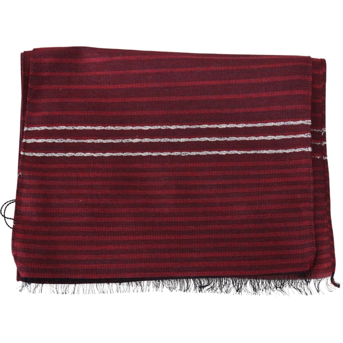 Chic Wool Silk Blend Striped Scarf Missoni