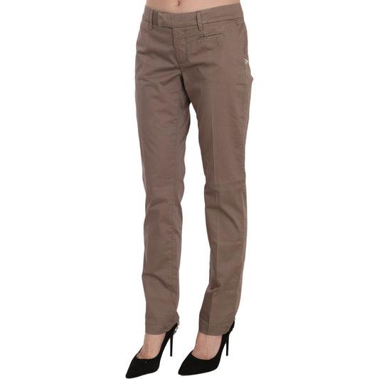 Dondup Chic Brown Straight Cut Trousers brown-low-waist-straight-cut-trouser-pant IMG_0916-scaled.jpg