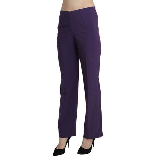 BENCIVENGA Elegant High Waist Violet Straight Pants purple-high-waist-straight-dress-trouser-pants IMG_1055-scaled-3ef051df-398.jpg