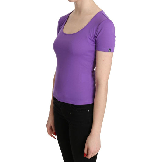 GF Ferre Chic Purple Casual Top for Everyday Elegance purple-100-polyester-short-sleeve-top-blouse IMG_1214-scaled-6ff548d4-ab6.jpg