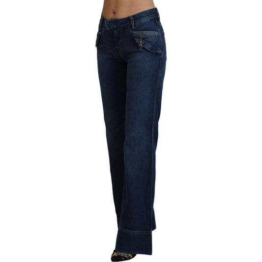Just Cavalli Chic Flared Cotton Denim Jeans blue-low-waist-flared-leg-cotton-denim-jeans IMG_1445-scaled-61d35444-2f0.jpg