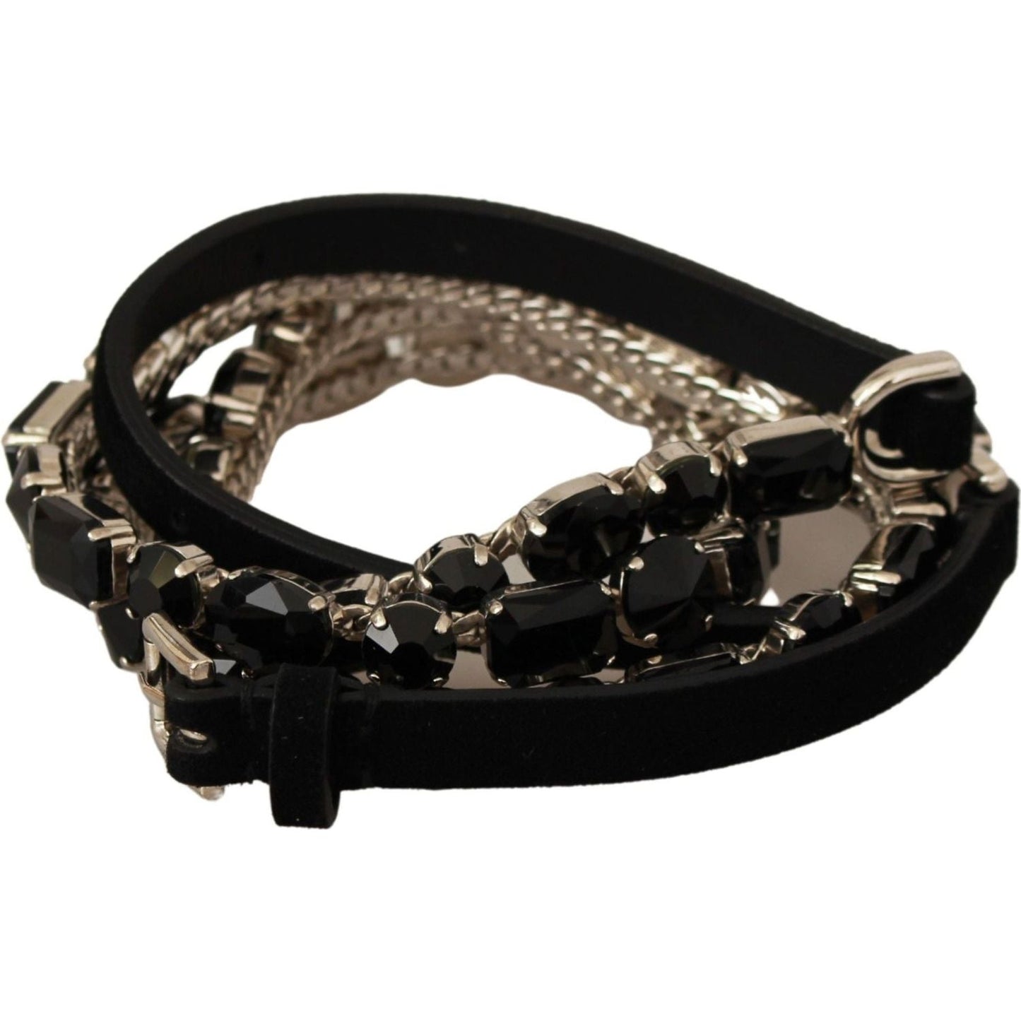 Dolce & Gabbana Luxurious Black Crystal-Embellished Leather Belt black-leather-crystals-waist-belt IMG_1578-7fe6cf73-047.jpg