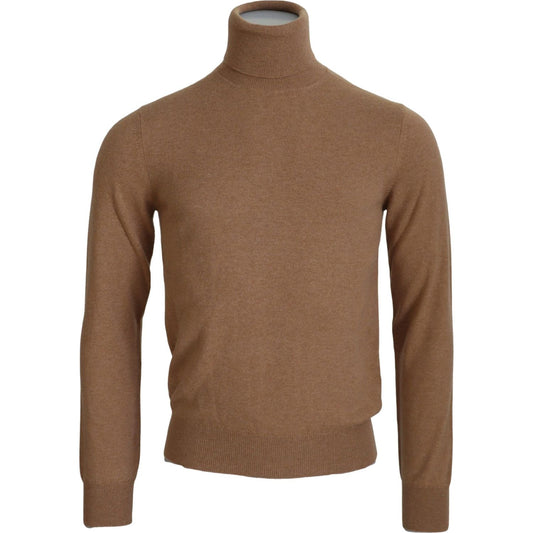 Dolce & Gabbana Beige Cashmere Turtleneck Pullover Sweater beige-cashmere-turtleneck-pullover-sweater-1 MAN SWEATERS IMG_1724-scaled-bf18bfd2-98b.jpg