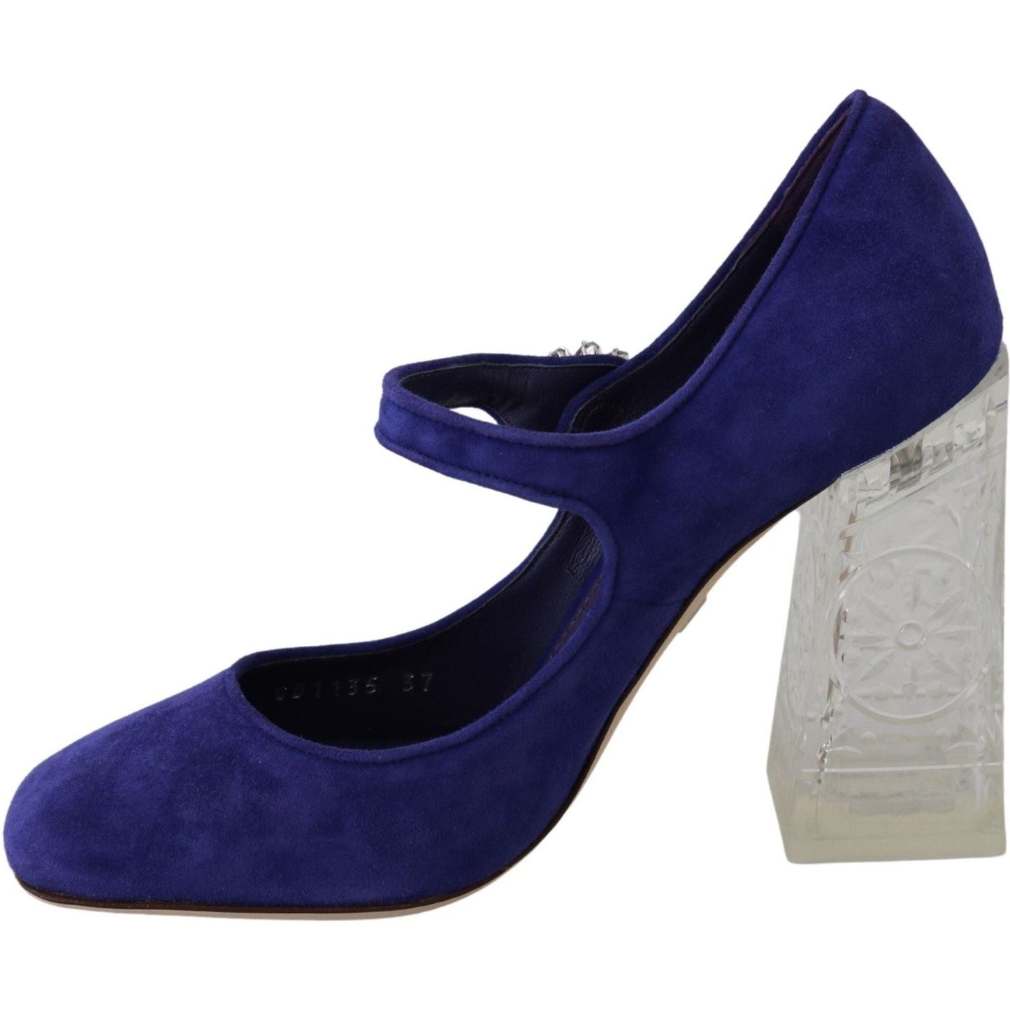 Dolce & Gabbana Elegant Purple Suede Mary Janes Pumps purple-suede-crystal-pumps-heels-shoes IMG_1736-bb45008e-936.jpg