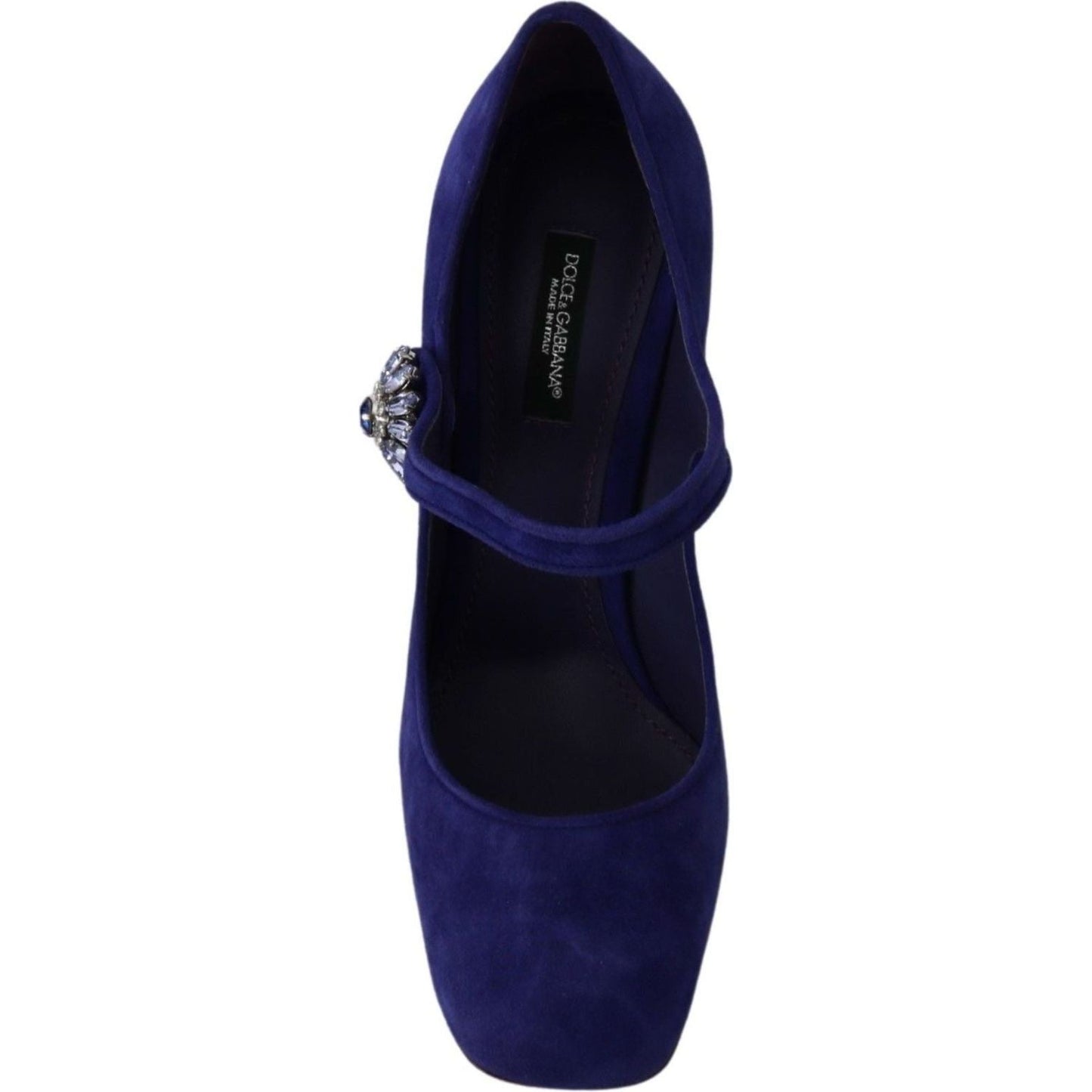 Dolce & Gabbana Elegant Purple Suede Mary Janes Pumps purple-suede-crystal-pumps-heels-shoes IMG_1738-6bfd0de1-7e2.jpg