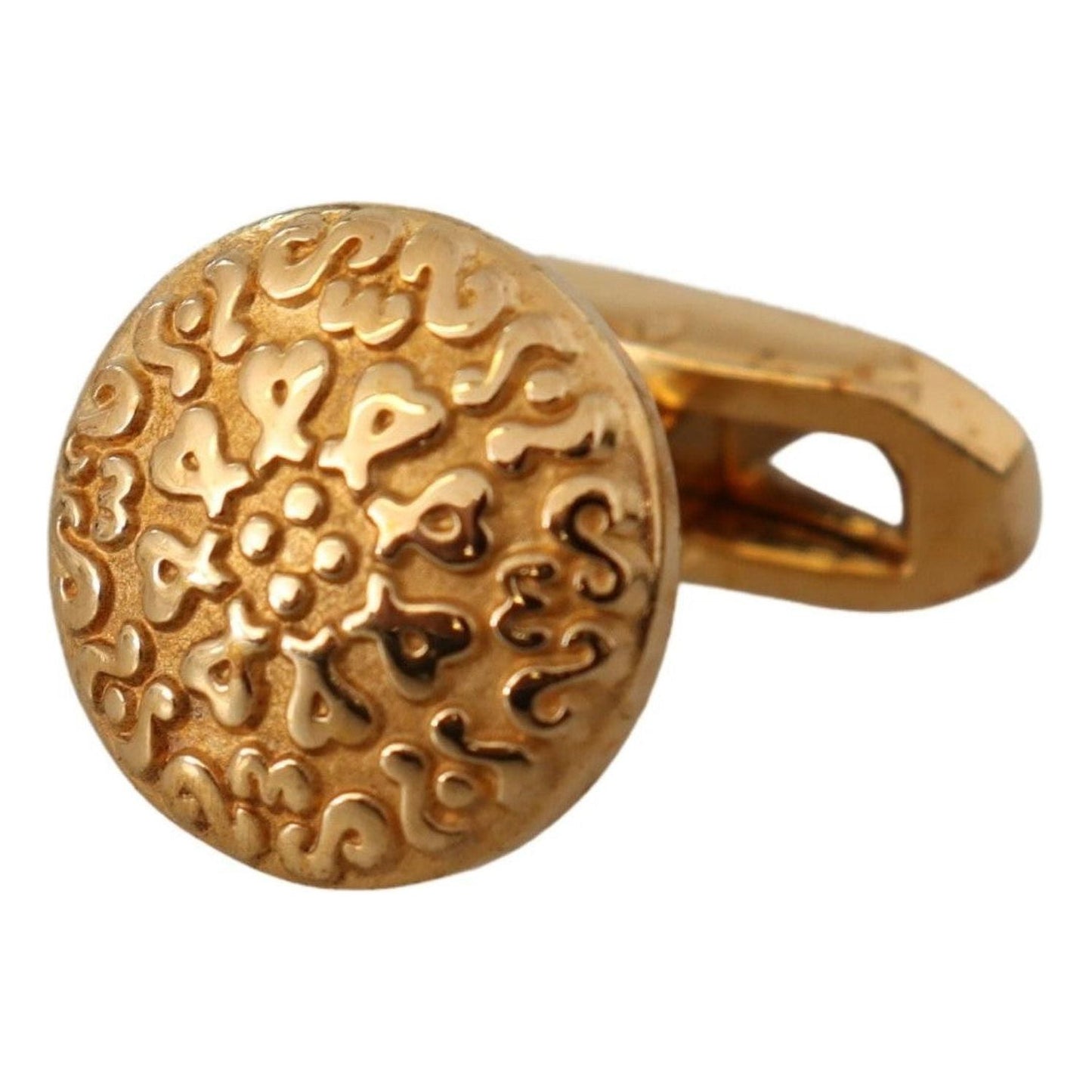 Dolce & Gabbana Elegant Gold Plated Brass Men's Cufflinks gold-plated-brass-round-pin-men-cufflinks Cufflinks IMG_1834-4d4389d7-ce1.jpg