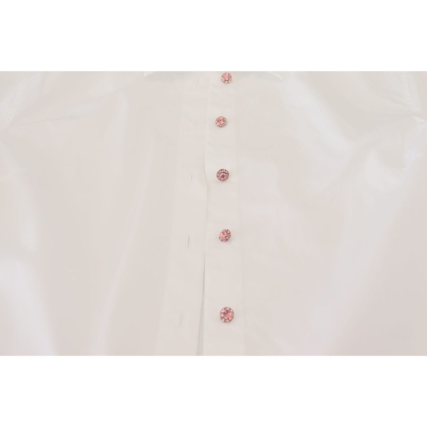 Dolce & GabbanaElegant White Cotton Button-Up BlouseMcRichard Designer Brands£249.00