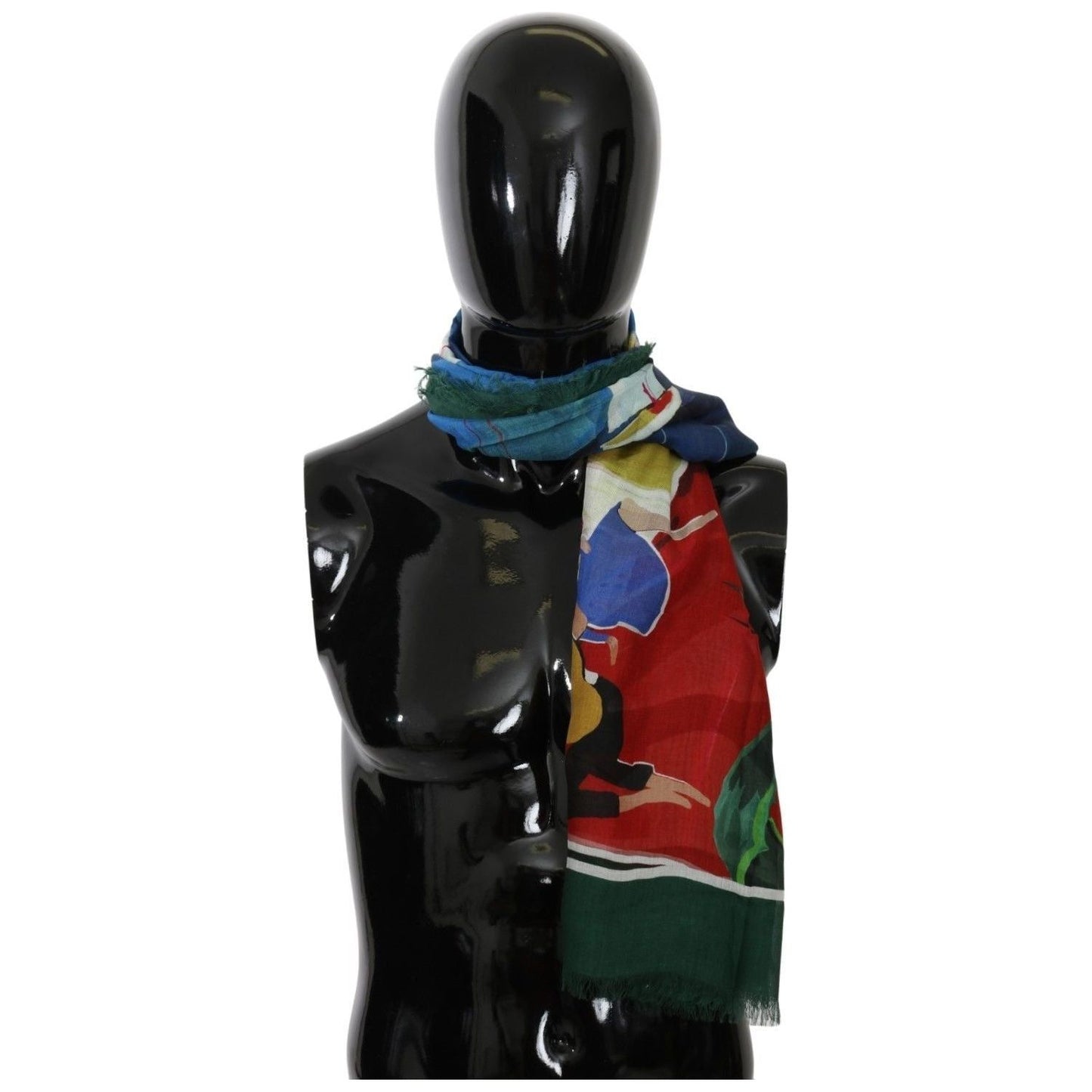 Elegant Multicolor Modal-Cashmere Men's Scarf