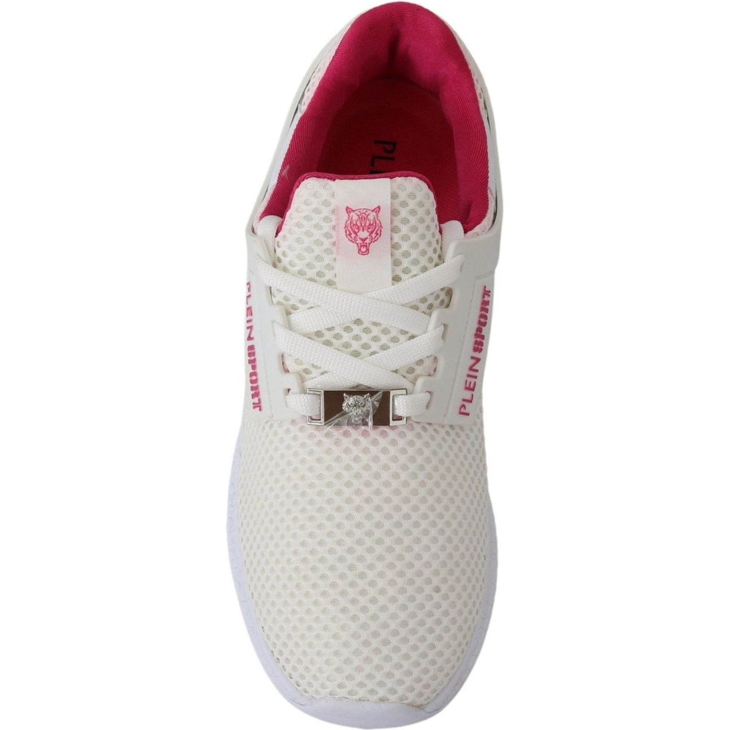Plein Sport Exclusive White Runner Becky Sneakers white-polyester-runner-becky-sneakers-shoes IMG_2950-f49e0a3d-b49.jpg