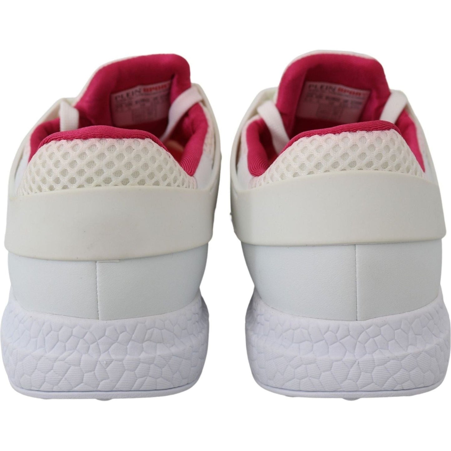 Plein Sport Exclusive White Runner Becky Sneakers white-polyester-runner-becky-sneakers-shoes IMG_2951-e4269cc5-6be.jpg
